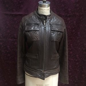 Brown Moto Jacket (Italian Lambskin)